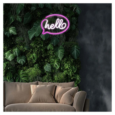 Manta SNL08PKT Style Neon Lights HELLO Pink/White