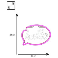Manta SNL08PKT Style Neon Lights HELLO Pink/White
