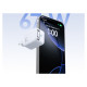 Joyroom JR-TCL06 67W GaN Wall Charger with Built-in Retractable USB-C Cable - White