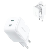 Joyroom JR-TCL05 45W GaN Wall Charger with Cable Organizer - White