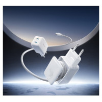 Joyroom JR-TCL05 45W GaN Wall Charger with Cable Organizer - White