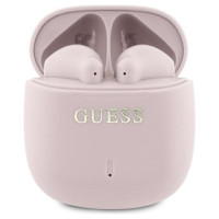 Guess Bluetooth headphones GUTWSJ14ESGP TWS + docking station pink/pink Printed Classic Logo