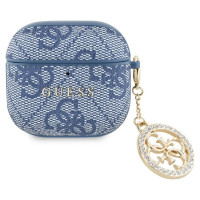 Guess 4G Strass Charm Case for AirPods 4 - Blue