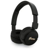 Guess Metal Logo Script Over-Ear Headphones - Black