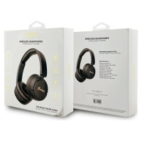 Guess Metal Logo Script Over-Ear Headphones - Black