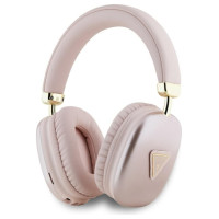 Guess Metallic Triangle Logo Over-Ear Headphones - Pink