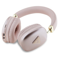 Guess Metallic Triangle Logo Over-Ear Headphones - Pink