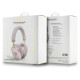 Guess Metallic Triangle Logo Over-Ear Headphones - Pink