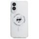 Karl Lagerfeld Button Choupette Head Printed Logo MagSafe Case for Samsung Galaxy S25 Edge - White
