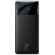 Baseus Bipow Fast Charging Power Bank 10000mAh 20W Black (Overseas Edition) + USB-A - Micro USB 0.25m Black Cable (PPBD050301)