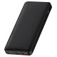 Baseus Bipow Fast Charging Power Bank 10000mAh 20W Black (Overseas Edition) + USB-A - Micro USB 0.25m Black Cable (PPBD050301)