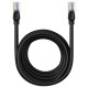 Baseus High Speed ​​Cat 5 RJ-45 1000Mb/s Ethernet cable 8m round - black