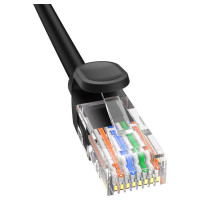 Baseus High Speed ​​Cat 5 RJ-45 1000Mb/s Ethernet cable 8m round - black