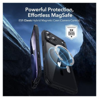 ESR Classic Hybrid MagSafe + Tempered Glass Set for iPhone 17 Pro Max - Clear Black