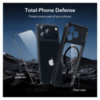 ESR Classic Hybrid MagSafe + Tempered Glass Set for iPhone 17 Pro Max - Clear Black