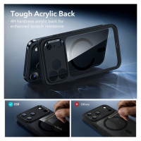 ESR Classic Hybrid MagSafe + Tempered Glass Set for iPhone 17 Pro Max - Clear Black