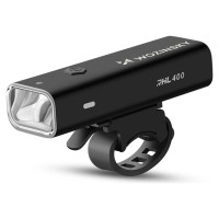 Wozinsky WSBLB2 Front (400 lm) and Rear USB-C Bike Light Set - Black