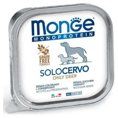 Monge Dog Monoprotein Pate Only Deer 150 g