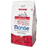 Monge Dog Mini Puppy and Junior Rich in Chicken 0,8 kg