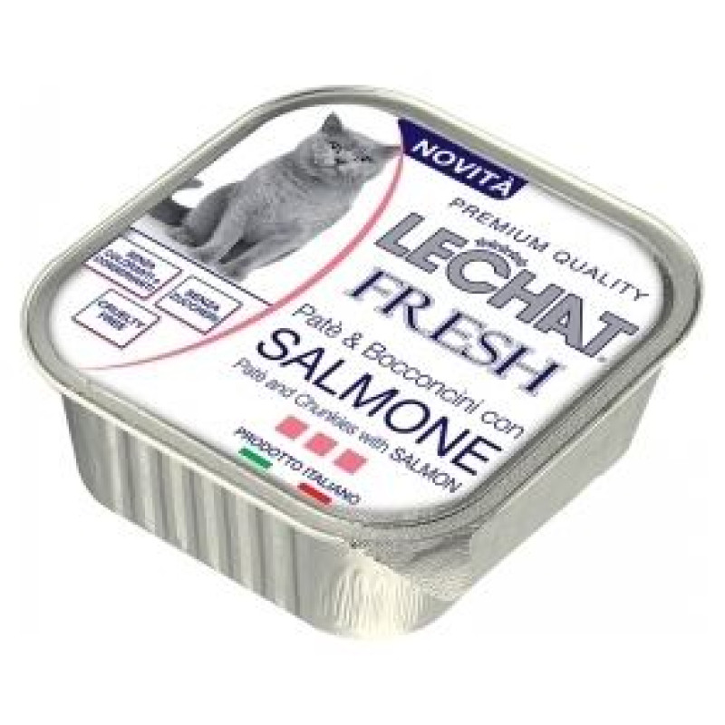 Lechat Fresh salmon 100 g - konservi kaķiem