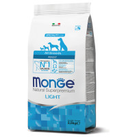 Monge Dog All Breeds Adult Light with Salmon and Rice 2,5 kg