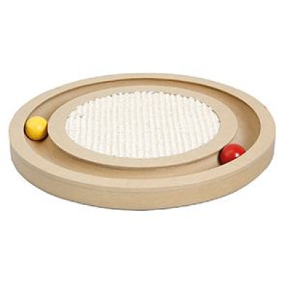 Flamingo rotaļlieta kaķiem WOODEN SCRATCHER INFINITY 29x2,5x29cm