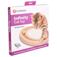 Flamingo rotaļlieta kaķiem WOODEN SCRATCHER INFINITY 29x2,5x29cm