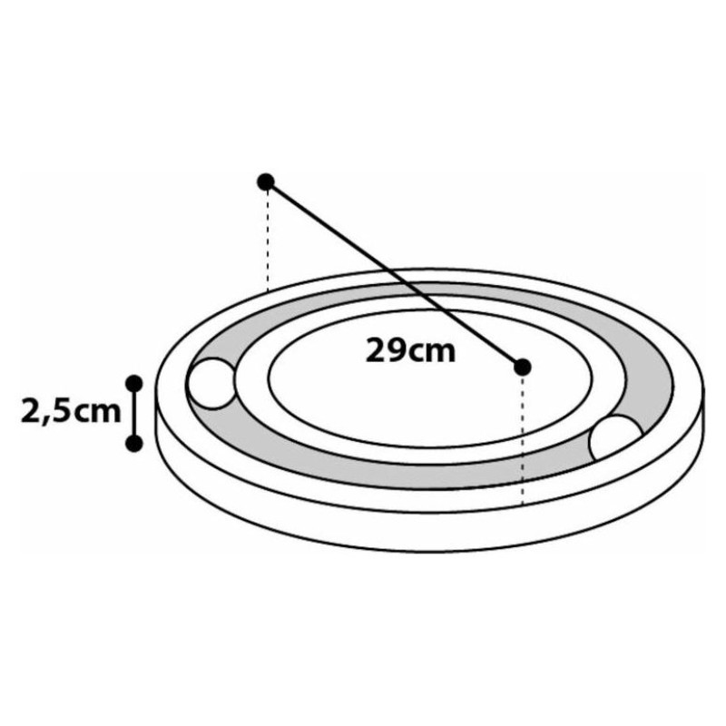 Flamingo rotaļlieta kaķiem WOODEN SCRATCHER INFINITY 29x2,5x29cm