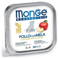 Monge Dog Monoprotein Fruits Puppy Pate Chicken with Apple 150 g