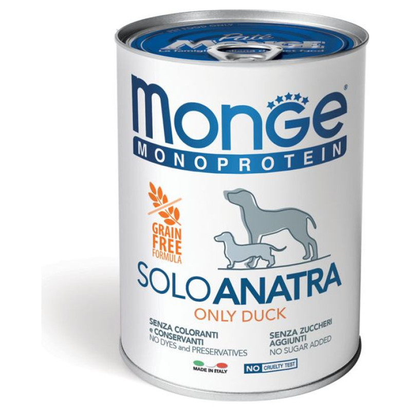 Monge Dog Monoprotein Pate Only Duck 400 g