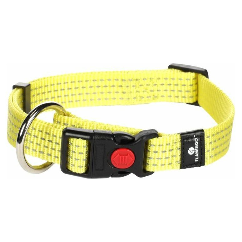 Flamingo atstarojo&scaron;a kakla siksna 40-55cm, 20mm yellow