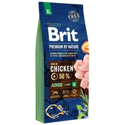 Brit PREMIUM By Nature Junior XL 15 kg barība kucēniem