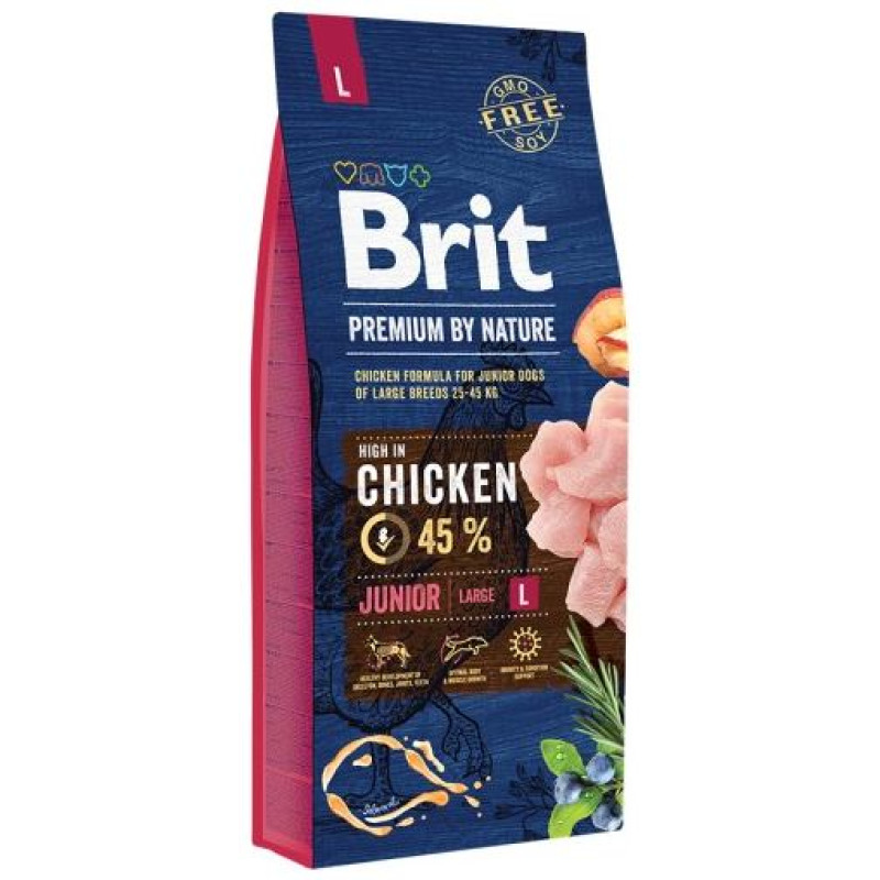 Brit PREMIUM By Nature Junior L 15 kg barība kucēniem
