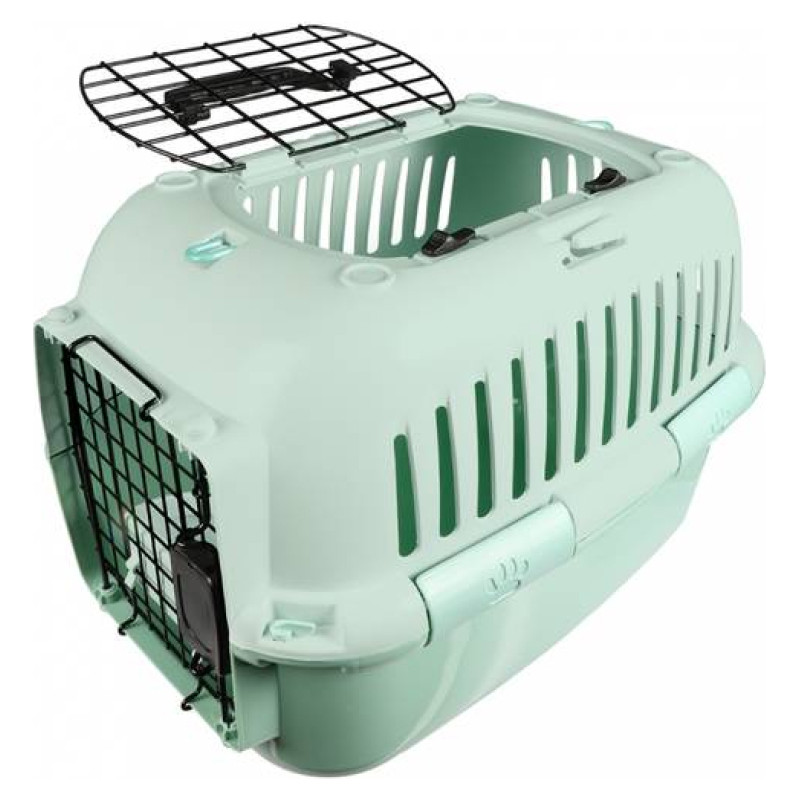 Europet Bernina Transporta būris M/L 49x32x32cm ar metāla durvīm zaļ&scaron;