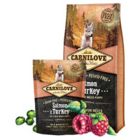 Carnilove Salmon & Turkey Large Breed Puppy 1,5 kg barība suņiem