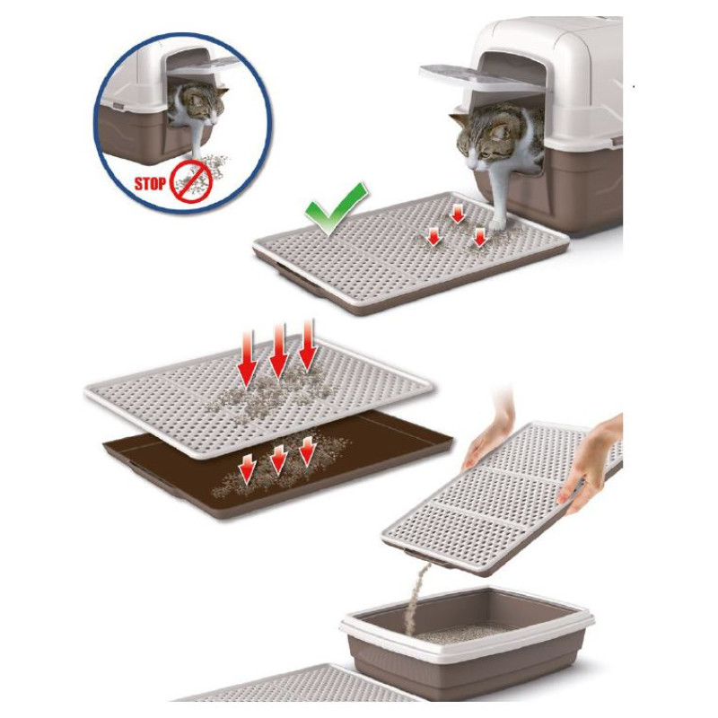 Georplast Paklājs pie kaķu tualetes Genius  cm.46x36x3h, neslīdo&scaron;s