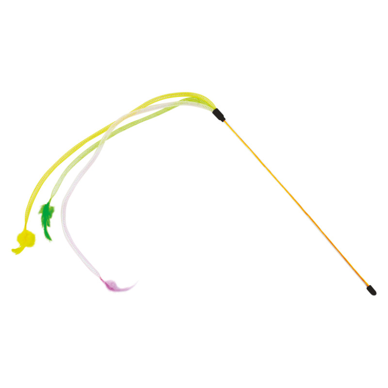 Record Rotaļlieta kaķiem mak&scaron;ķere roza, zaļa, dzeltena 42x55x8cm