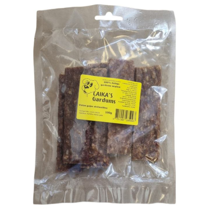 Laikas Gardums Vistas gaļas strēmelītes suņiem 100g