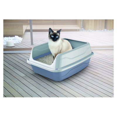 Georplast Atvērtā kaķu tualete ar apmali Sonic Medium 44,5x34x18,5 cm, dažādas krāsas