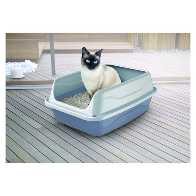 Georplast Atvērtā kaķu tualete ar apmali Sonic Medium 44,5x34x18,5 cm, dažādas krāsas