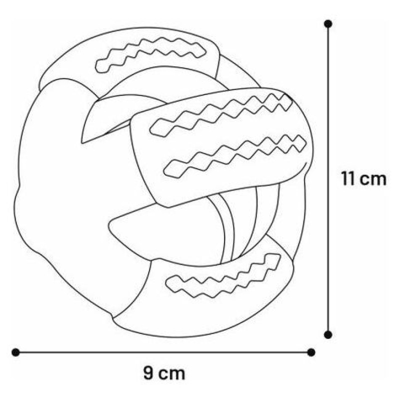 Flamingo rotaļlieta suņiem Dina With ball Green Dark grey