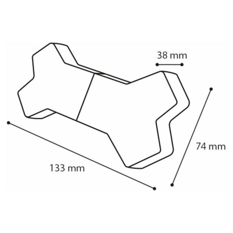 Flamingo SNOWY BONE13,3 cm - atvēsino&scaron;a rotaļlieta suņiem