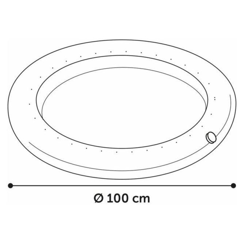 Flamingo FRESK veldzējo&scaron;s paklājs ar strūklaku 100cm zils