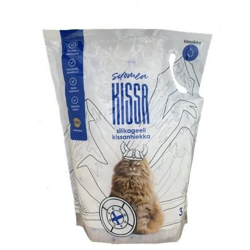 Suomen Kissa - silikagela kaķu pakai&scaron;i 3.8L/1.5kg