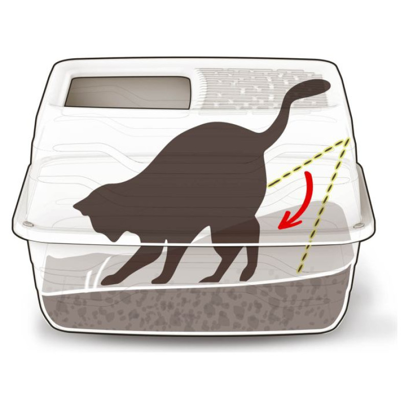 Georplast Slēgta tualete Salto with top entry 56 x 40 x 38 h daž. krāsas