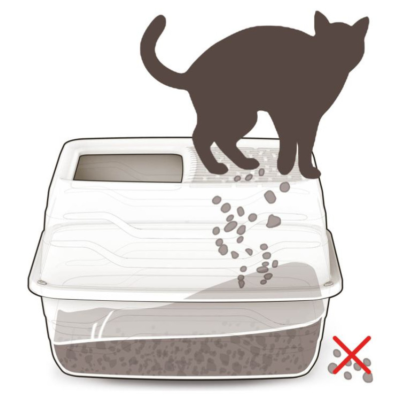 Georplast Slēgta tualete Salto with top entry 56 x 40 x 38 h daž. krāsas