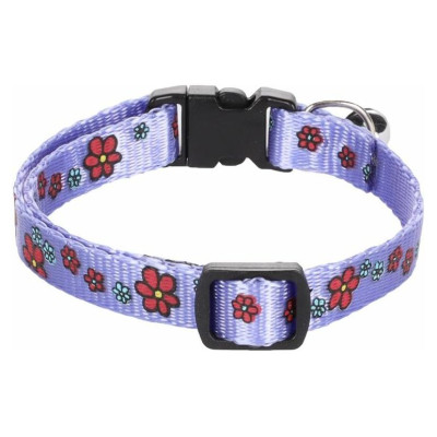 Flamingo kakla siksna kaķiem 20-35cm x10mm lila