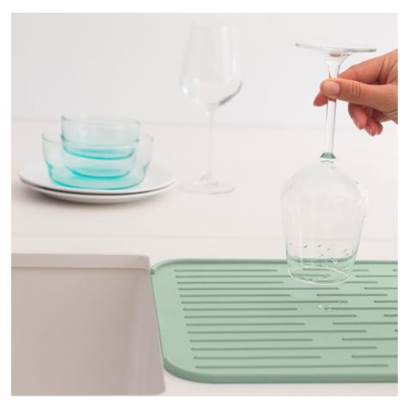 Brabantia silikona trauku žāvē&scaron;anas paliktnis 44x32cm, Jade Green - 203329