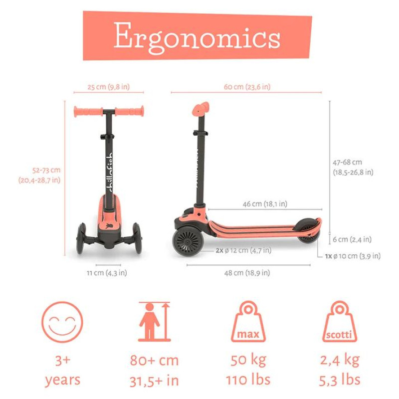 Chillafish Scotti skrejritenis, no 3 gadiem,flamingo - CPSC01FLA
