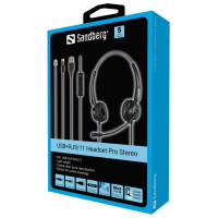 Sandberg 126-30 USB+RJ9/11 Headset Pro Stereo